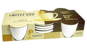 Coffee Bar Espresso Mugs (4 Count)