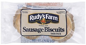 Rudy's Farm Sausage Biscuit Twin