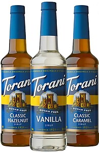 Torani Sugar Free Coffee Syrups