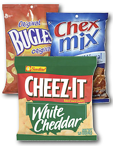 Chex Mix, Cheez-it & Bugles (30 Count Variety Bag)