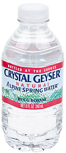 Crystal Geyser Spring Water - 8 oz bottle (60 Count)