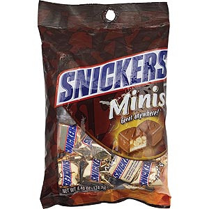 Snickers Minis Peg Pack - 15 Count 