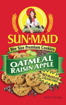 Sun Maid Oatmeal Raisin Apple Cookies