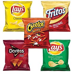 anytimecoffee.com. Chips By the Case (50 count) Snack Size