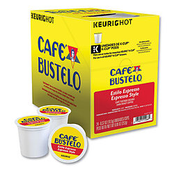 Cafe Bustelo Espresso Roast K Cups (24 Count)