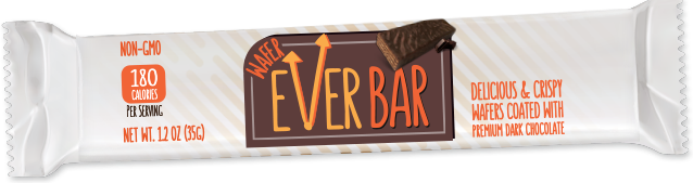 EverBar Dark Chocolate Wafer Bar (Non GMO)
