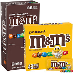 M&M's (Plain or Peanut) By the Box (36 Count)