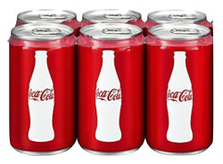 Coke Mini Cans (6 Pack)