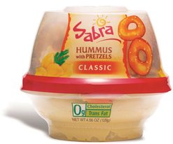 Sabra Hummus with Pretzels