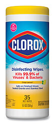 Clorox Disinfecting Wipes (Kills Covid-19 Virus) 35 Count Tub