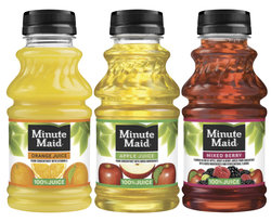 Minute Maid Apple Juice 10 oz Bottles