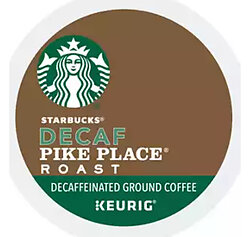 Starbucks Pike Place Roast Decaf K-Cup (24 Ct)