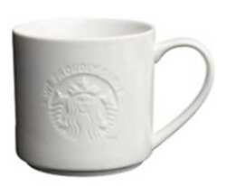 Hot Cups, 12 oz, White with Green Starbucks Logo, 1,000/Carton